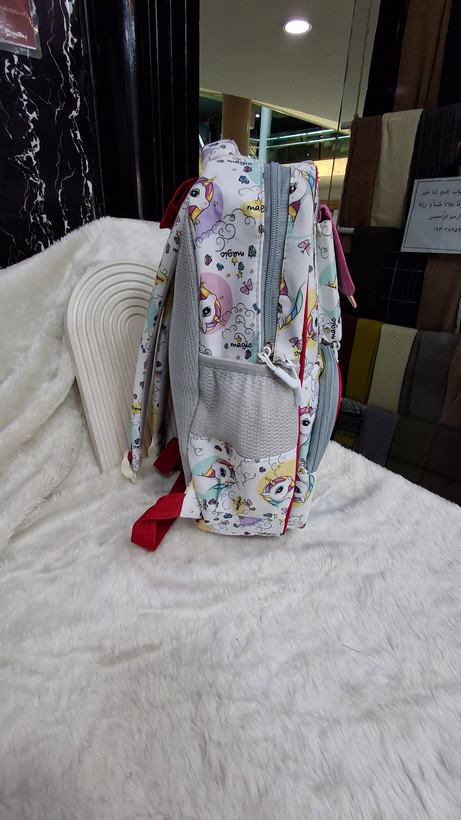 کوله پشتی دخترانه تک شاخ مناسب دبستان