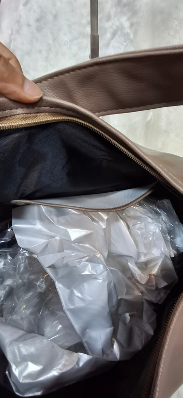 کیف بزرگ لش با جنس درجه یک رنگ موکا