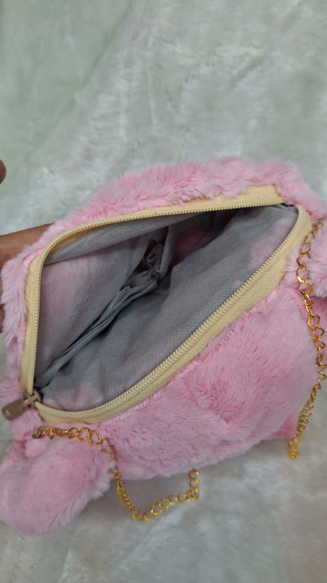کیف فانتزی طرح خرس رنگ صورتی ترند سال
