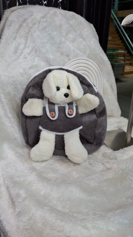 🐻🎒 کوله پشتی پولیشی طرح هاپو ؛ بامزه، خاص و دوستداشتنی! 💜❤️