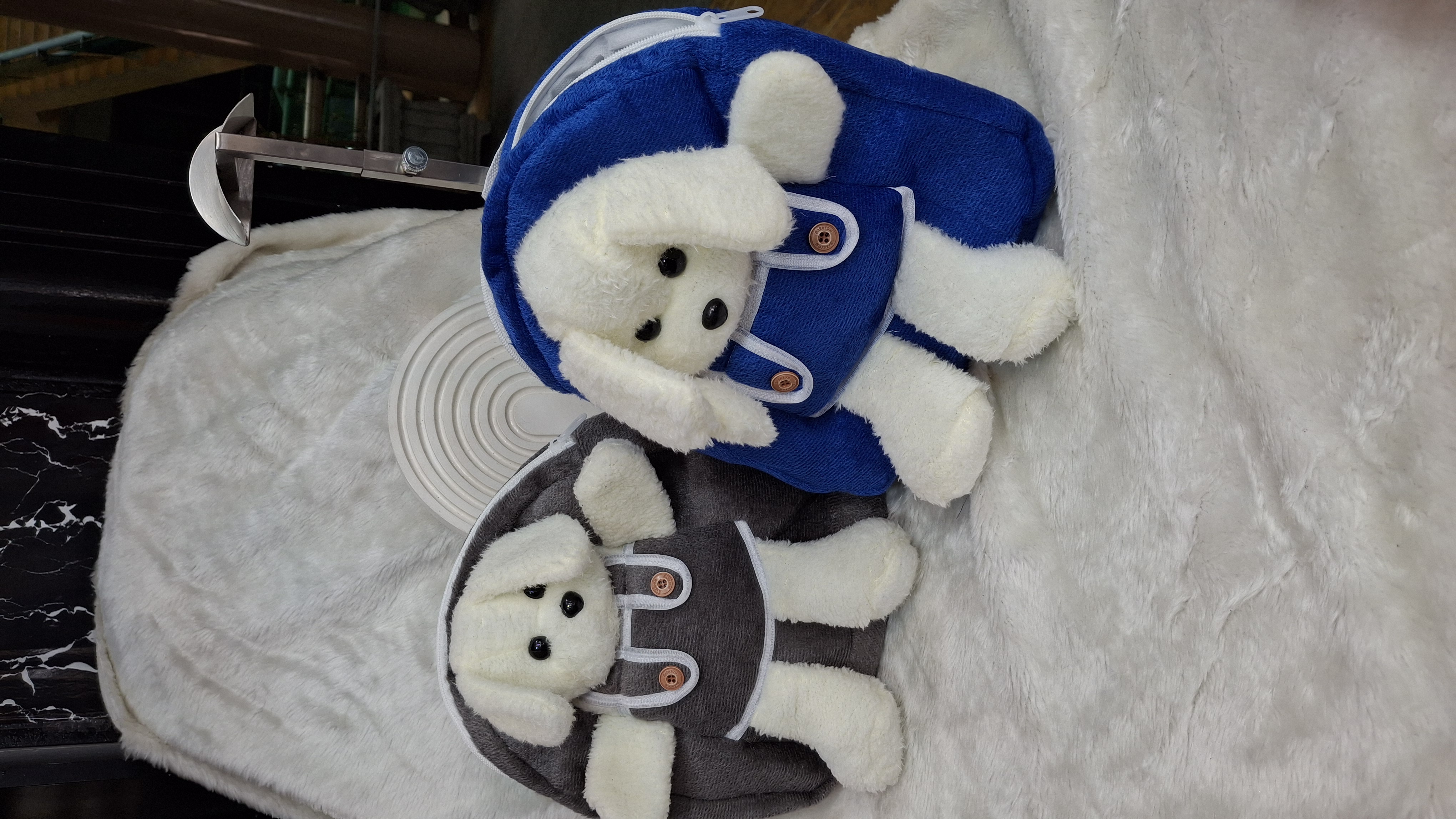 🐻🎒 کوله پشتی پولیشی طرح هاپو ؛ بامزه، خاص و دوست‌داشتنی! 💜❤️
